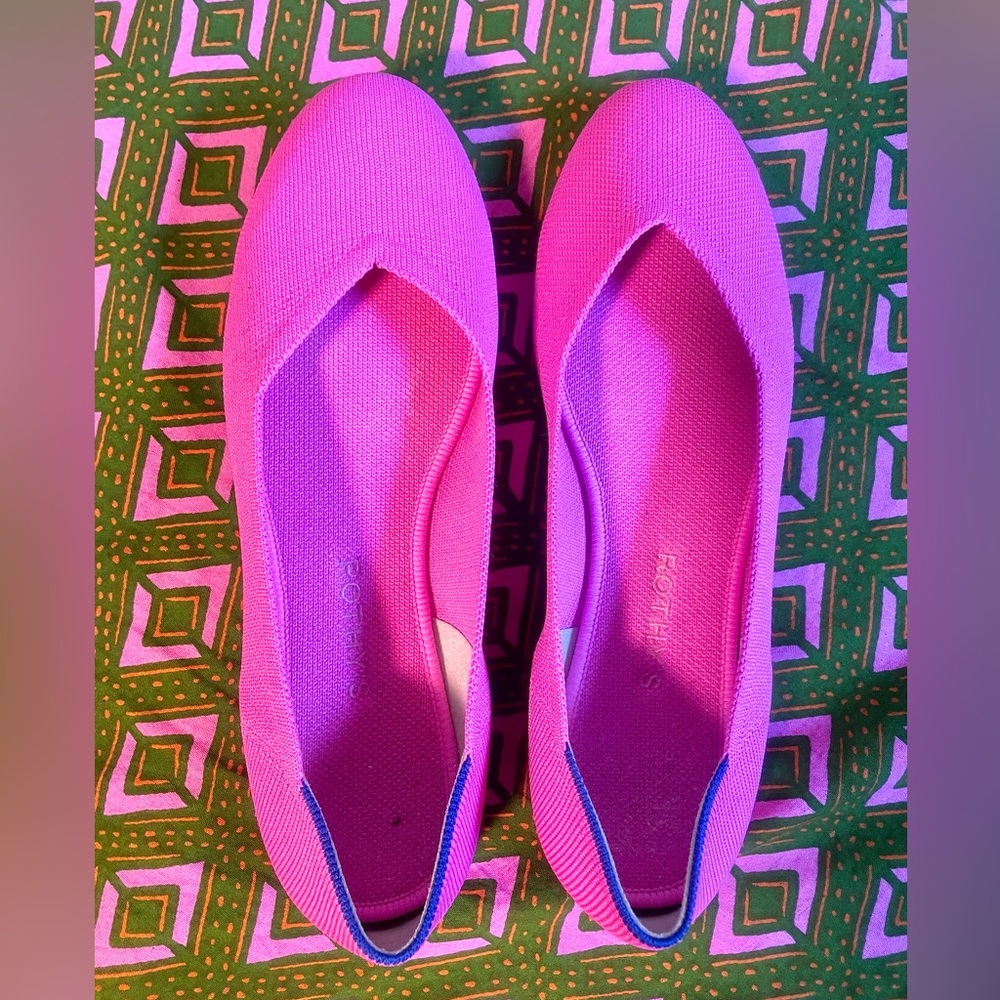 Rothy's The Flat in "Dragon Fruit" Size 10.5